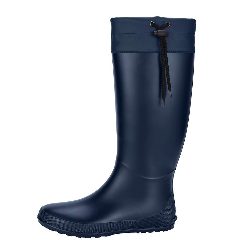 Asgard Women's Packable Tall Rain Boots Ultra Lightweight Garden Boots - NOT for Wide Calf, Navy 40 (size 9.5) - Image 1